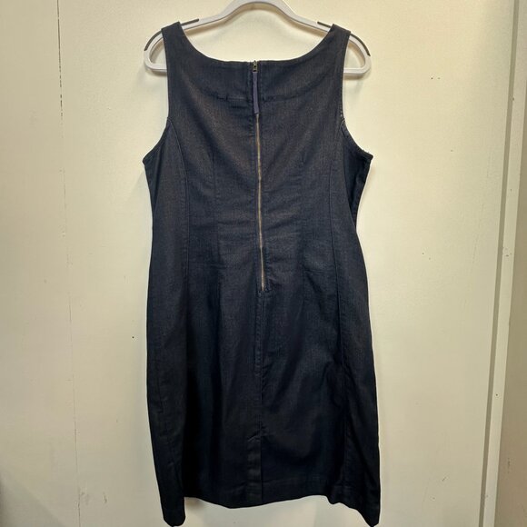 Anthropologie Holding Horses Clara Denim Dress Size 14 - Picture 10 of 13